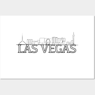 Las Vegas skyline Posters and Art